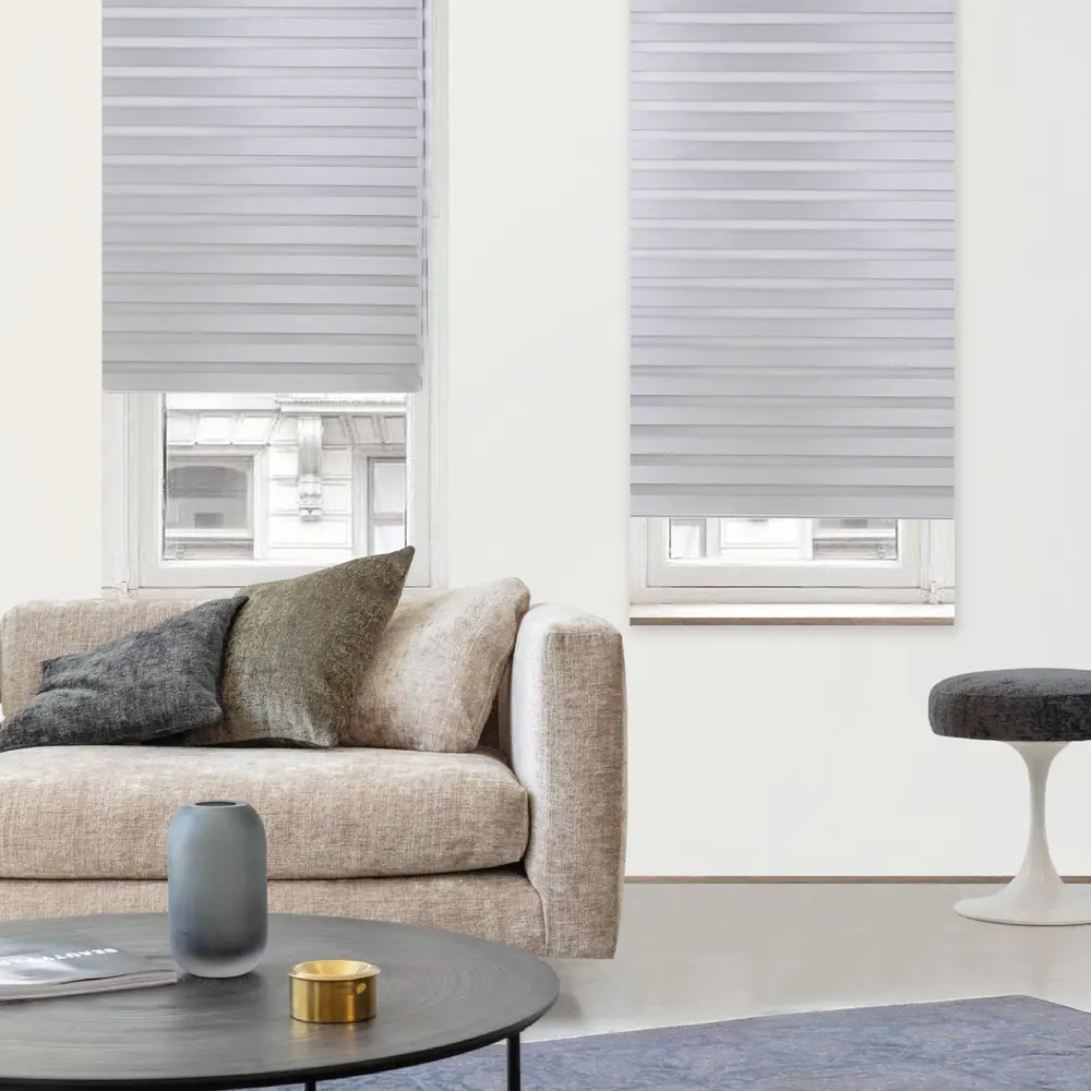 Фото 3 Штора рулонная день-ночь Miamoza Blackout Rain 50x160 см, цвет серый Фото 3 Штора рулонная день-ночь Miamoza Blackout Rain 50x160 см, цвет серый