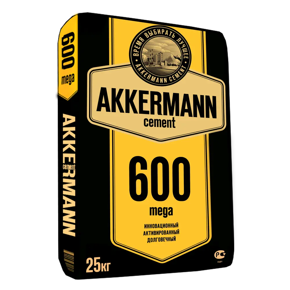 Фото Цемент Akkermann M600 ЦЕМ I 52.5 Н 25 кг Фото Цемент Akkermann M600 ЦЕМ I 52.5 Н 25 кг