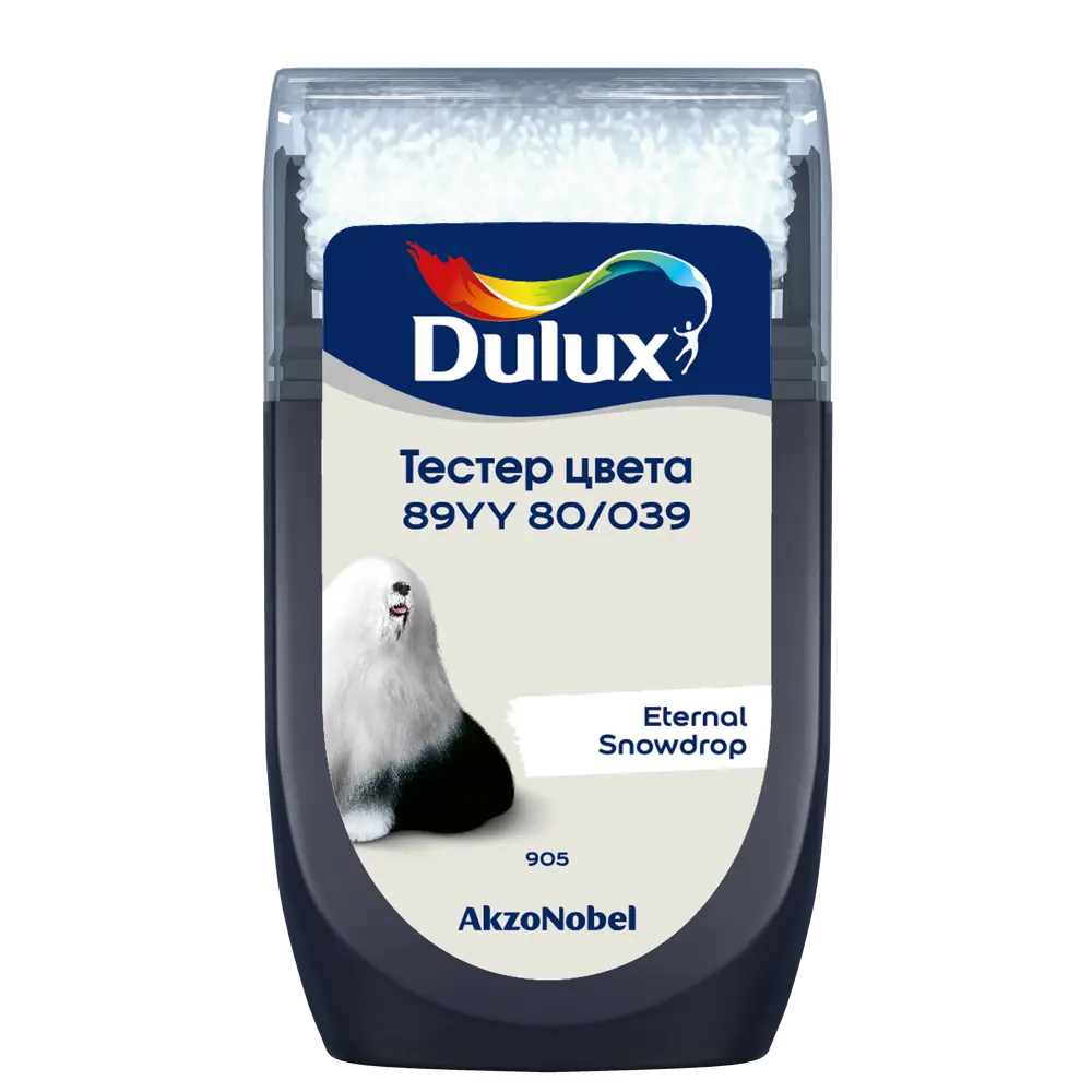 Фото 2 Тестер краски для стен Dulux 89YY 80/039 Eternal Snowdrop 30 мл Фото 2 Тестер краски для стен Dulux 89YY 80/039 Eternal Snowdrop 30 мл