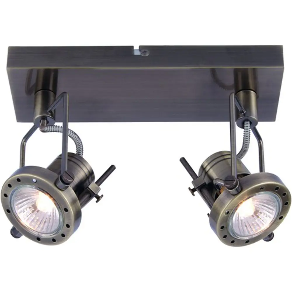 Фото Спот поворотный Arte Lamp Costruttore A4300AP-2AB цвет коричневый Фото Спот поворотный Arte Lamp Costruttore A4300AP-2AB цвет коричневый