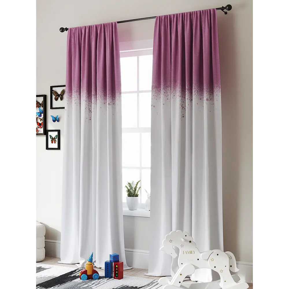Фото 2 Комплект штор Comfy Way Амниолс розовый Фото 2 Комплект штор Comfy Way Амниолс розовый