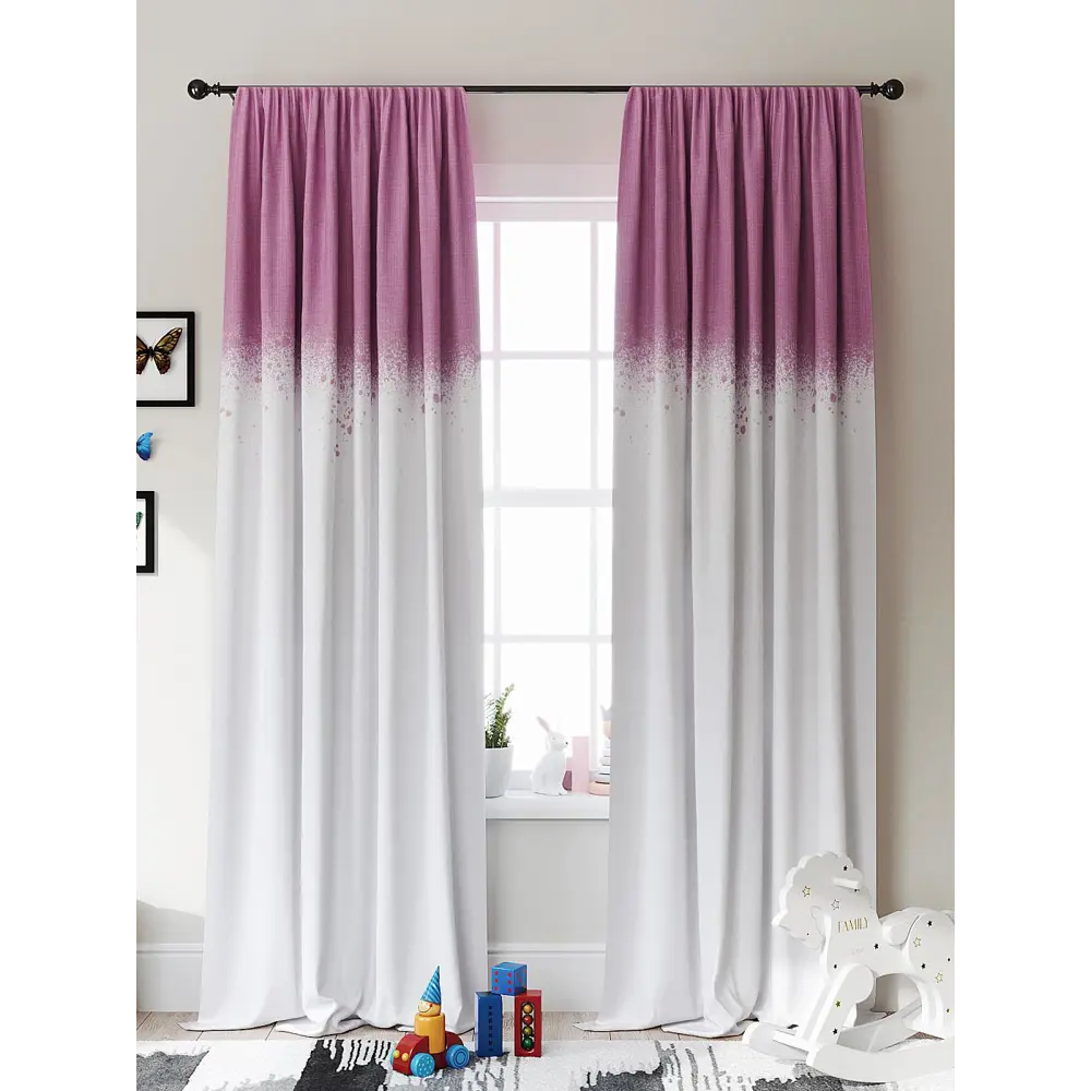 Фото Комплект штор Comfy Way Амниолс розовый Фото Комплект штор Comfy Way Амниолс розовый