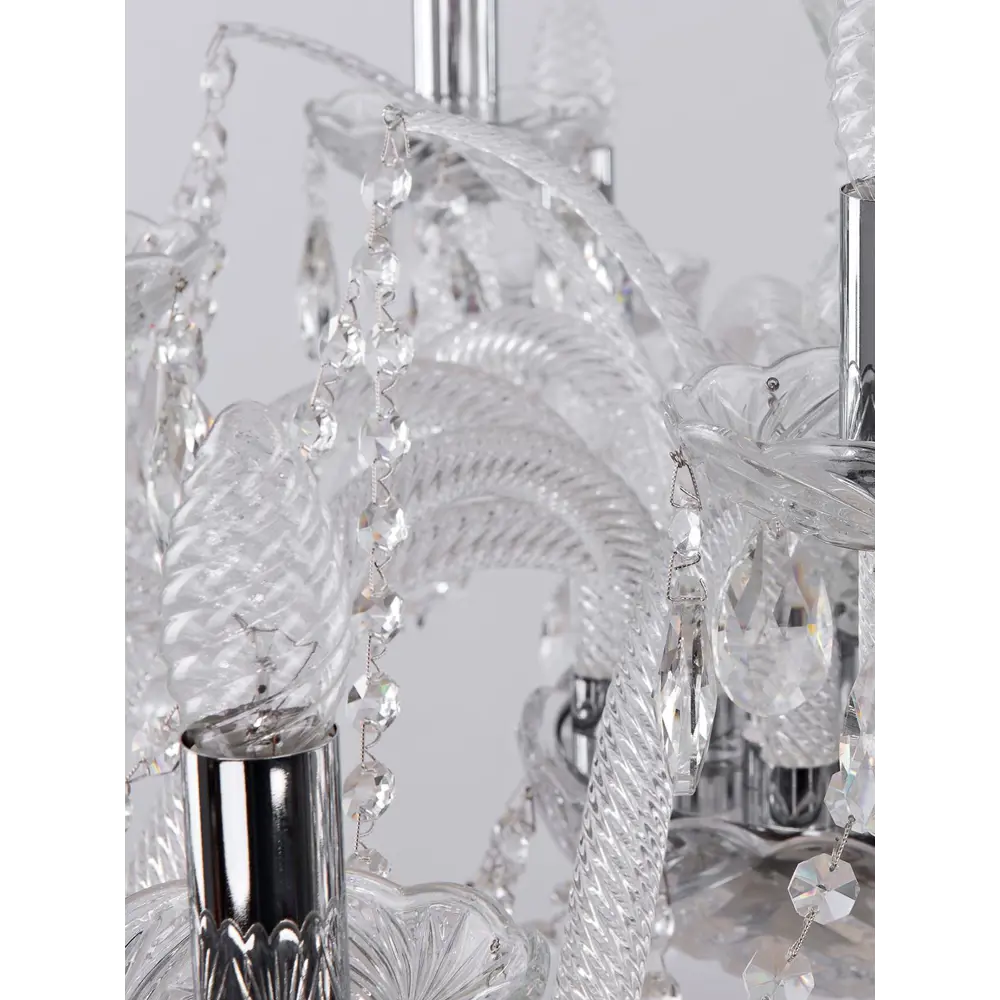 Фото 6 Люстра потолочная хрустальная Bohemia Ivele Crystal 105.10+5.300.Ni E14 15 ламп 30 м² Фото 6 Люстра потолочная хрустальная Bohemia Ivele Crystal 105.10+5.300.Ni E14 15 ламп 30 м²