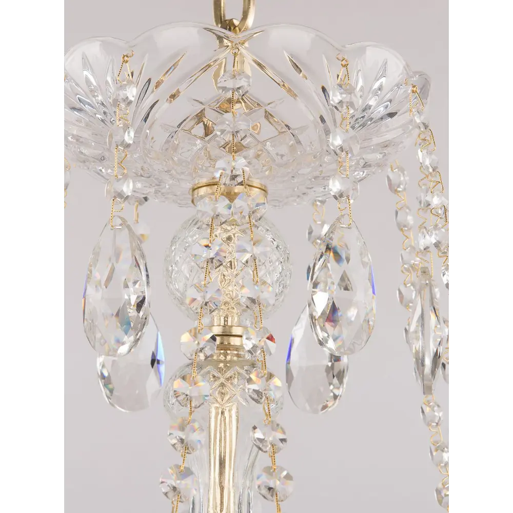 Фото 2 Люстра потолочная хрустальная Bohemia Ivele Crystal 107.12+6.360.G E14 18 ламп 36 м² Фото 2 Люстра потолочная хрустальная Bohemia Ivele Crystal 107.12+6.360.G E14 18 ламп 36 м²