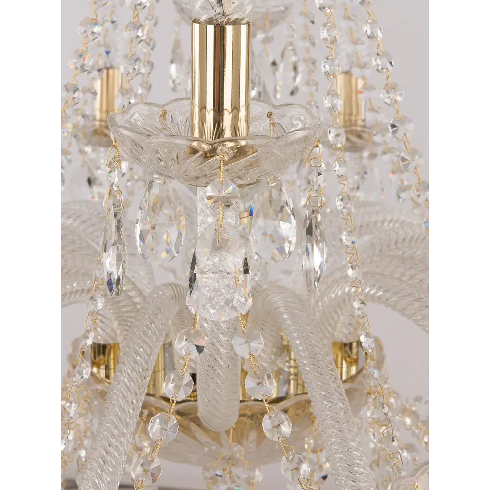 Фото 7 Люстра потолочная хрустальная Bohemia Ivele Crystal 107.12+6.360.G E14 18 ламп 36 м² Фото 7 Люстра потолочная хрустальная Bohemia Ivele Crystal 107.12+6.360.G E14 18 ламп 36 м²