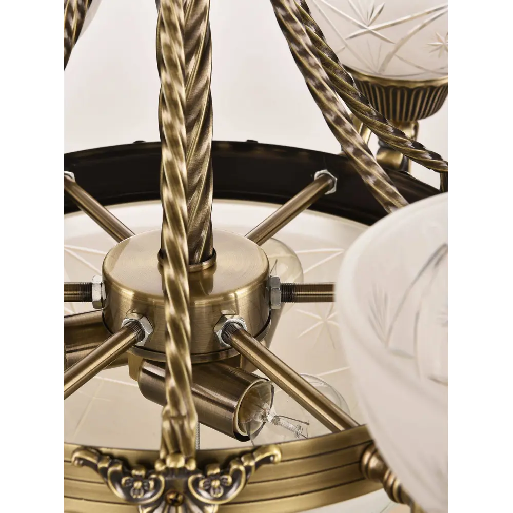 Фото 3 Люстра подвесная Arte Perfetto Luce APL2231622.6+3.AB E14 9 ламп 18 м²