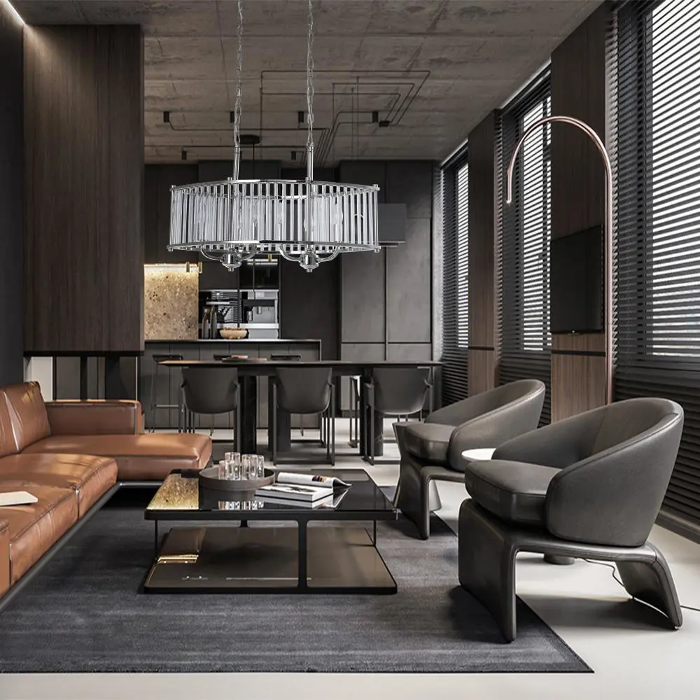 Фото 4 Люстра подвесная хрустальная Lumien Hall Lenora LH3062-6PO-NL-CL E14 6 ламп 18 м² Фото 4 Люстра подвесная хрустальная Lumien Hall Lenora LH3062-6PO-NL-CL E14 6 ламп 18 м²