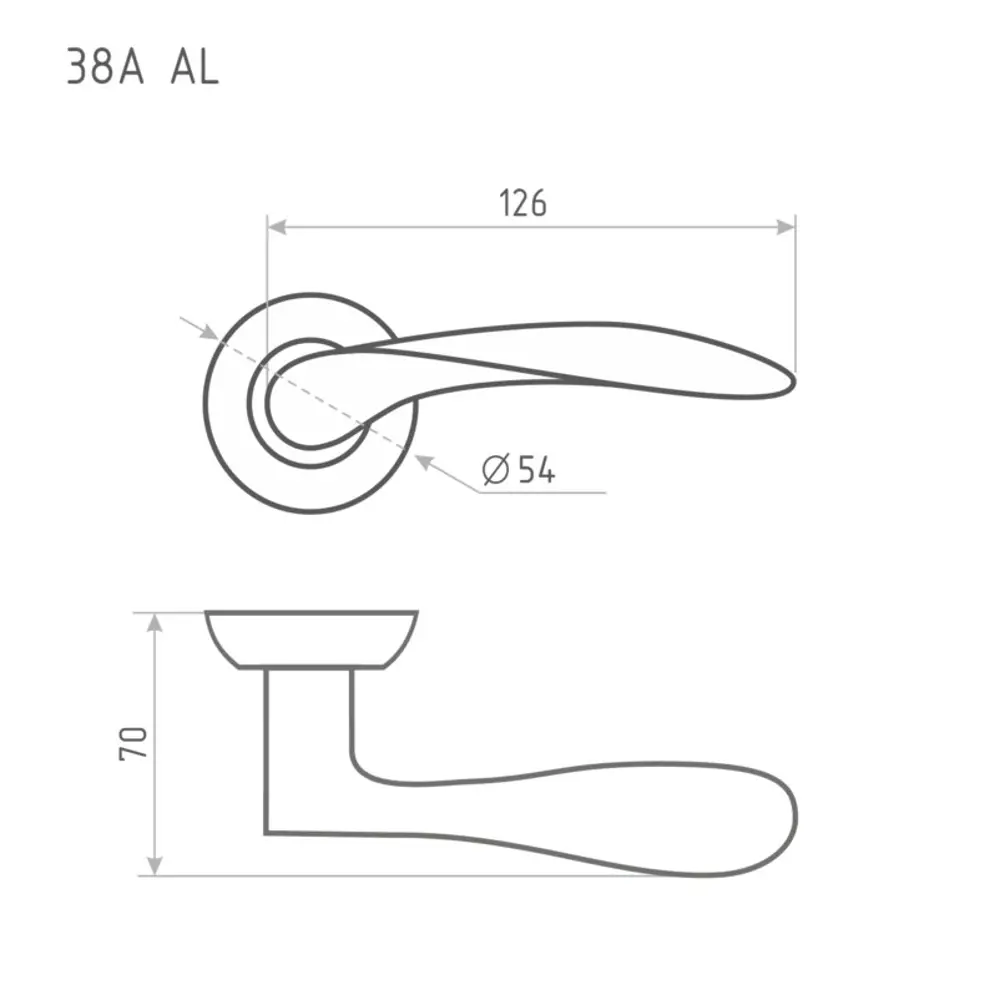 Фото 2 Дверная ручка Нора-М 15391