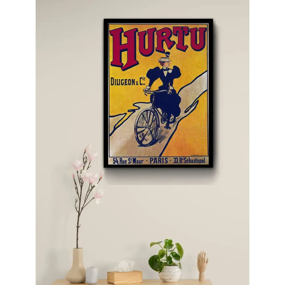 Фото Постер Просто Постер Велосипед Hurtu 40x50 в раме Металл Фото Постер Просто Постер Велосипед Hurtu 40x50 в раме Металл