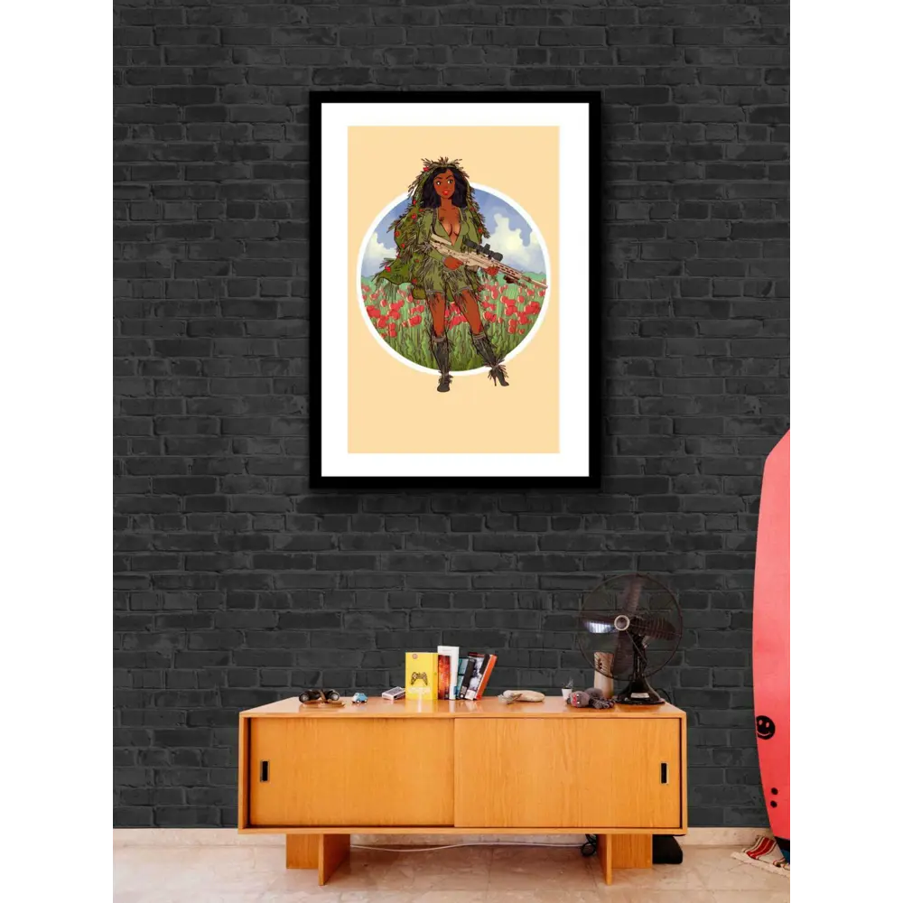 Фото Постер Просто Постер Девушка-снайпер 90x120 в подарочном тубусе Металл Фото Постер Просто Постер Девушка-снайпер 90x120 в подарочном тубусе Металл