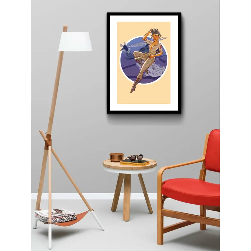 Фото Постер Просто Постер Девушка из флота 60x90 в подарочном тубусе Металл