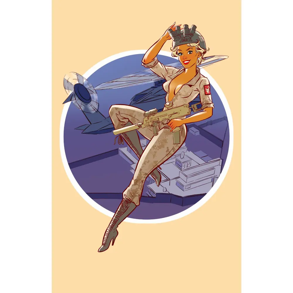 Фото 2 Постер Просто Постер Девушка из флота 60x90 в подарочном тубусе Металл