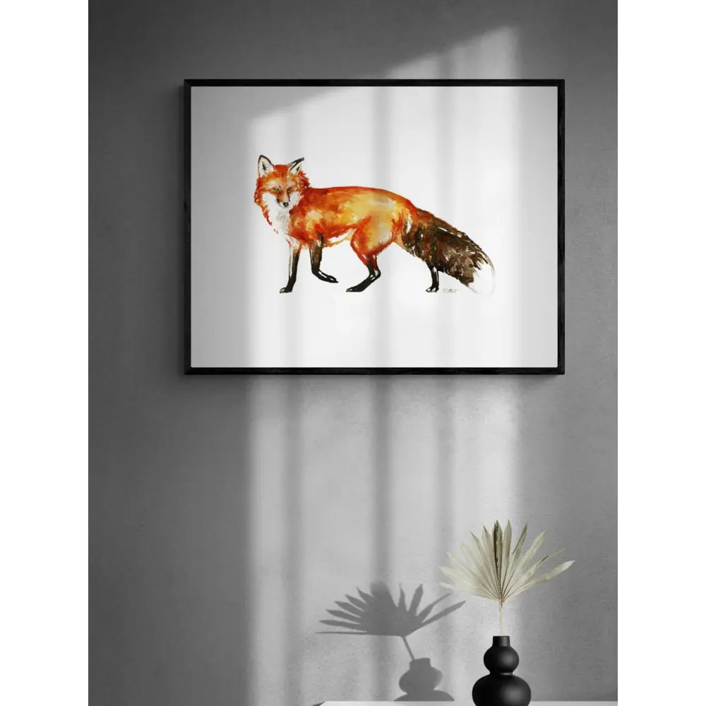 Фото 3 Постер Просто Постер Рыжая лиса 40x50 в раме Металл Фото 3 Постер Просто Постер Рыжая лиса 40x50 в раме Металл