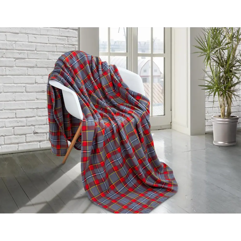 Фото Покрывало-плед Guten Morgen Кемп 180x200 см флис мультиколор