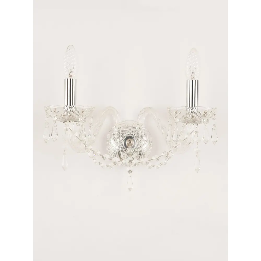 Фото Настенный светильник BOHEMIA IVELE CRYSTAL 104B.2.165.Ni цвет никель