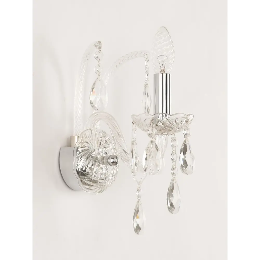 Фото Настенный светильник BOHEMIA IVELE CRYSTAL 105B.1.141.Ni цвет никель Фото Настенный светильник BOHEMIA IVELE CRYSTAL 105B.1.141.Ni цвет никель