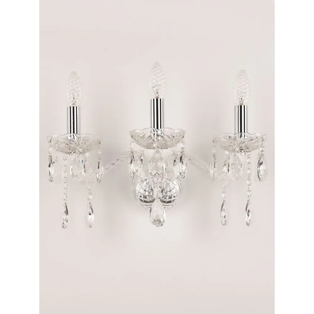 Фото Настенный светильник BOHEMIA IVELE CRYSTAL 107B.3.165.Ni цвет никель Фото Настенный светильник BOHEMIA IVELE CRYSTAL 107B.3.165.Ni цвет никель