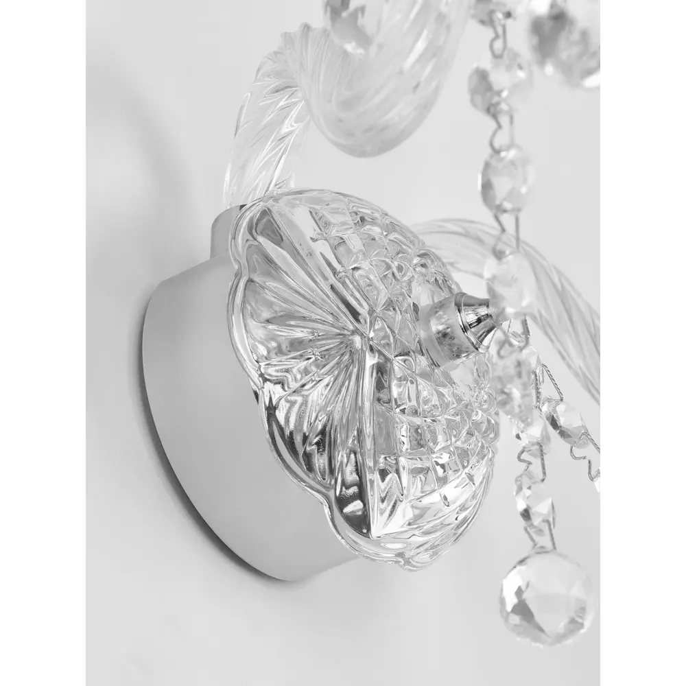 Фото 2 Настенный светильник BOHEMIA IVELE CRYSTAL 108B.2.141.Ni цвет никель