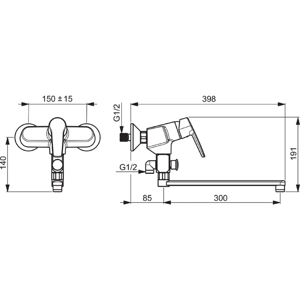 Фото 2 Смеситель для ванны Oras 3942Y Фото 2 Смеситель для ванны Oras 3942Y