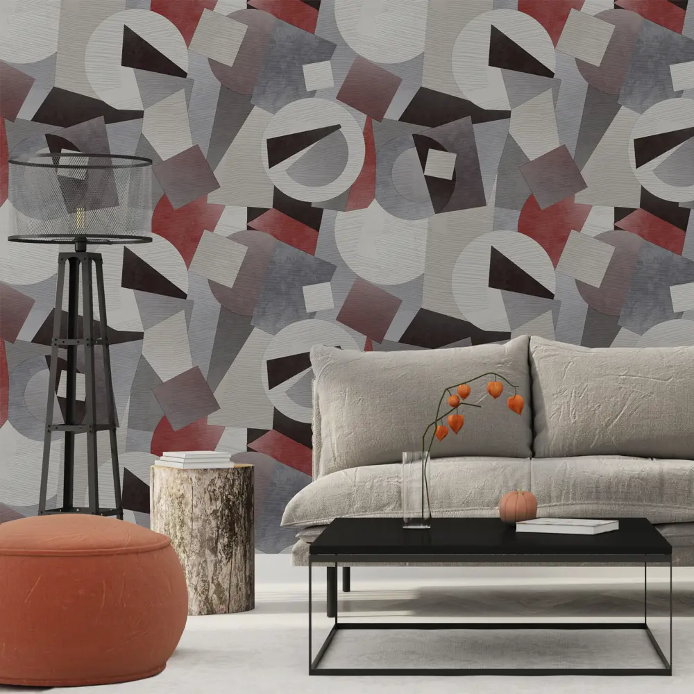 Фото 3 Обои флизелиновые Deco-Deco Forma красные 1.06 м DD6011-07 Фото 3 Обои флизелиновые Deco-Deco Forma красные 1.06 м DD6011-07