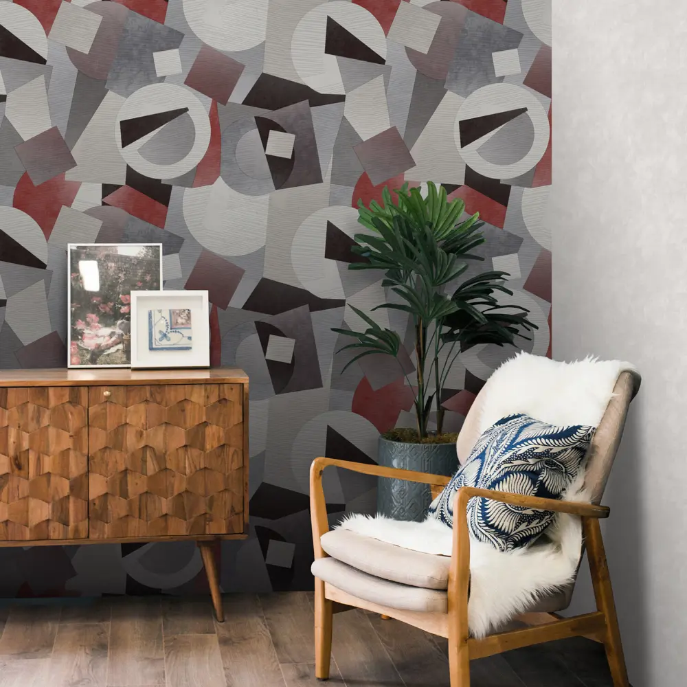 Фото 4 Обои флизелиновые Deco-Deco Forma красные 1.06 м DD6011-07 Фото 4 Обои флизелиновые Deco-Deco Forma красные 1.06 м DD6011-07