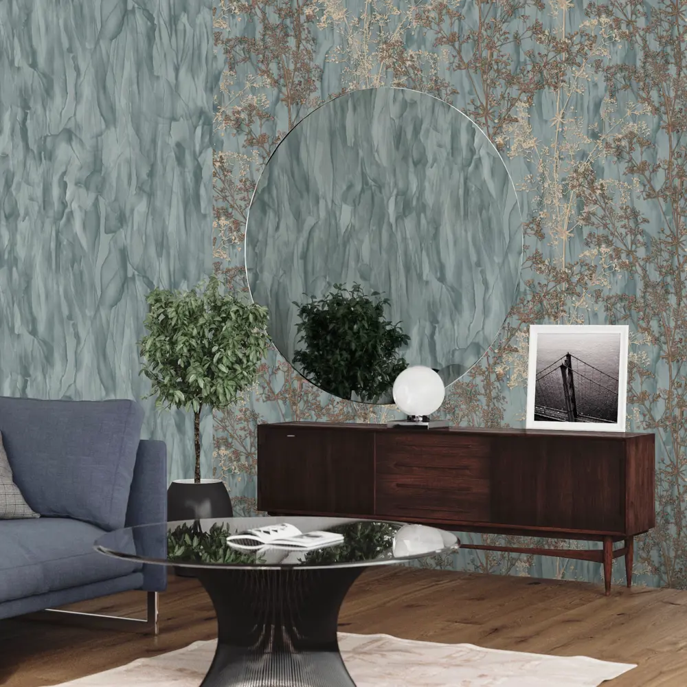 Фото 4 Обои флизелиновые Euro Decor Fjord зеленые 1.06 м ED7113-04 Фото 4 Обои флизелиновые Euro Decor Fjord зеленые 1.06 м ED7113-04