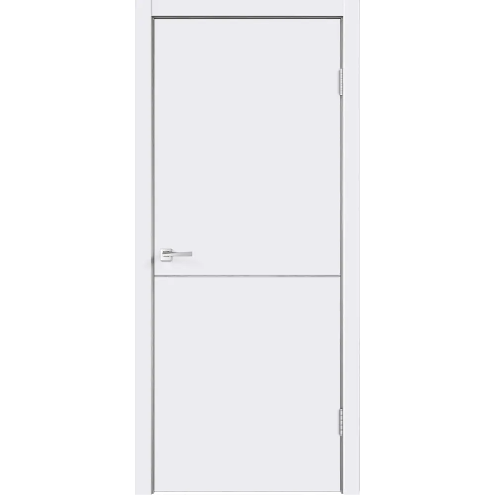Фото Дверь межкомнатная Smart Н глухая цвет белый 80x200 см (с замком) Фото Дверь межкомнатная Smart Н глухая цвет белый 80x200 см (с замком)