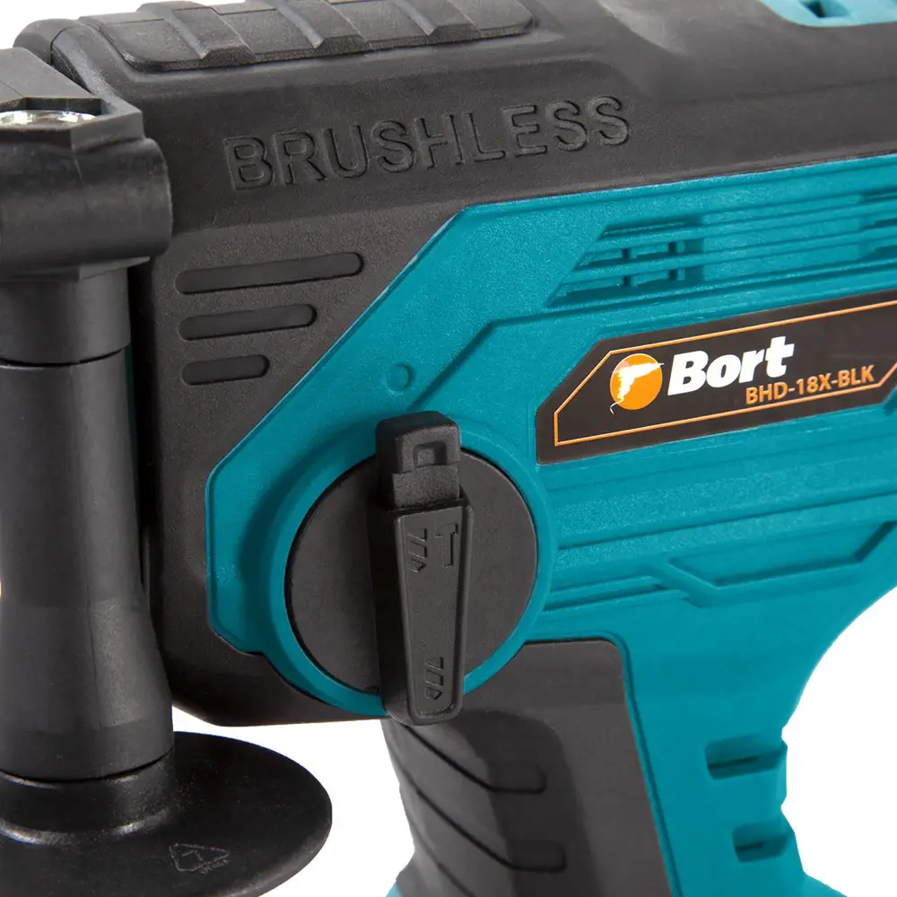 Фото 4 Перфоратор аккумуляторный SDS-plus Bort BHD-18X-BLK, 18 В Li 2x3 Ач, 1.7 Дж Фото 4 Перфоратор аккумуляторный SDS-plus Bort BHD-18X-BLK, 18 В Li 2x3 Ач, 1.7 Дж