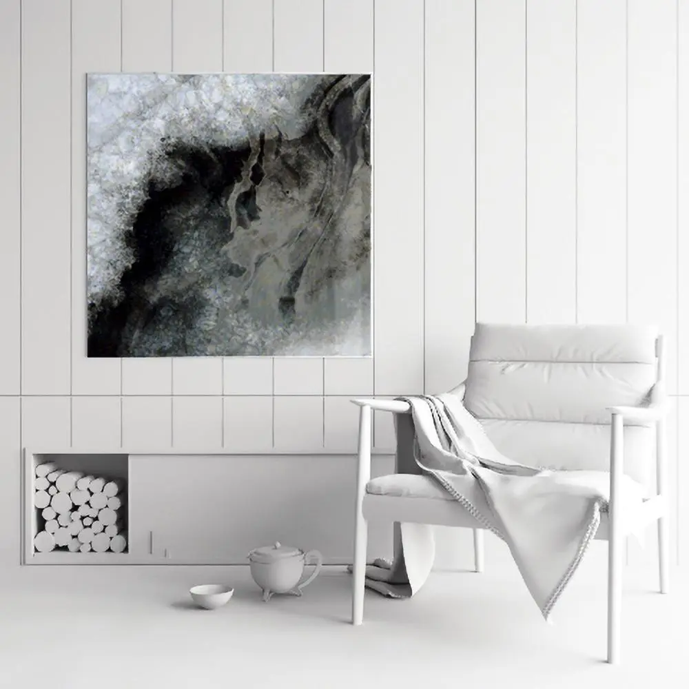 Фото 2 Картина на стекле ArtWork Grey Abstraction 76x76 см Фото 2 Картина на стекле ArtWork Grey Abstraction 76x76 см