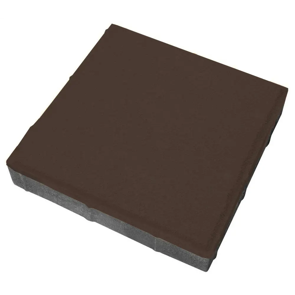 Фото Плитка тротуарная «Квадрат большой» 200x200x60 мм цвет коричневый Фото Плитка тротуарная «Квадрат большой» 200x200x60 мм цвет коричневый
