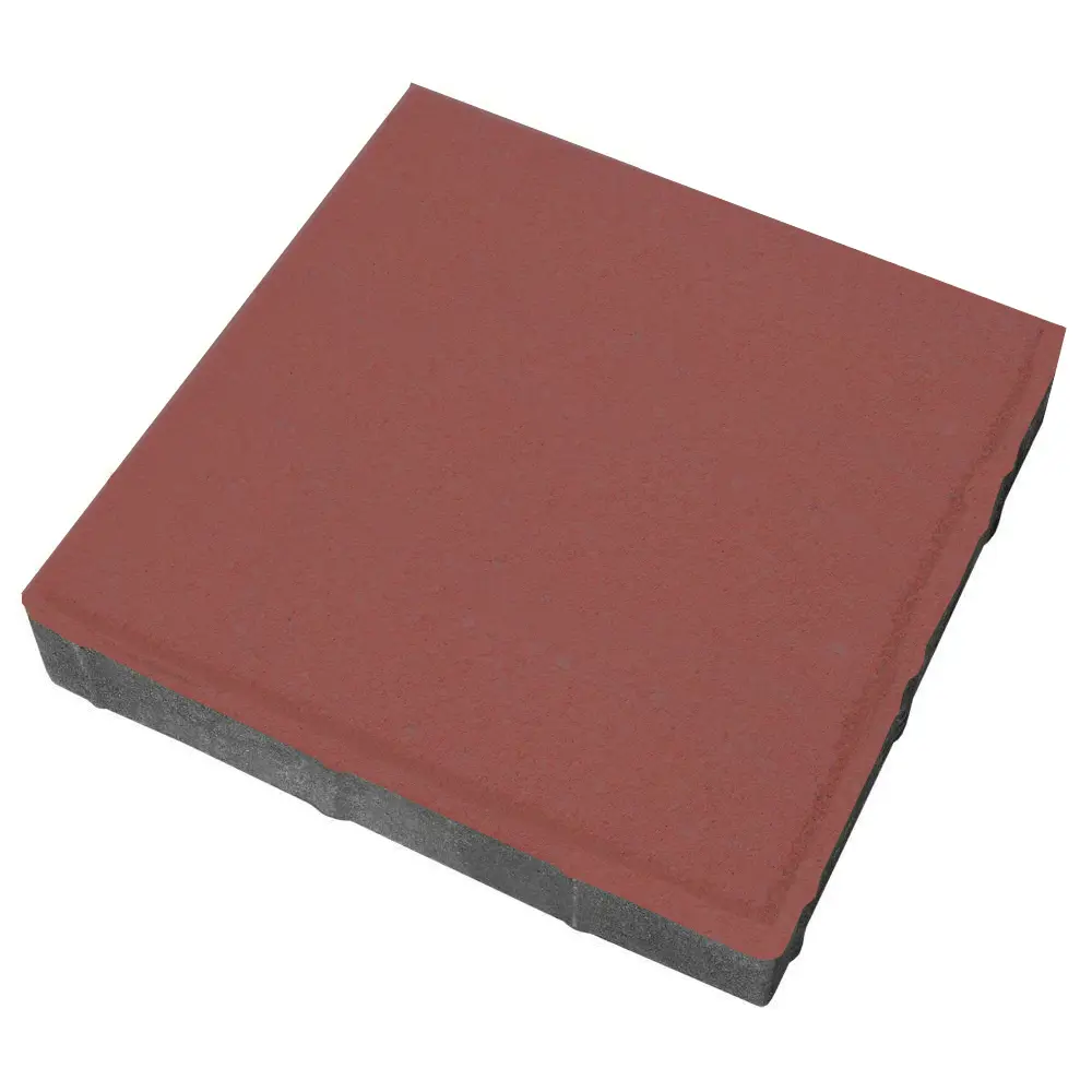 Фото Плитка тротуарная «Квадрат большой» 200x200x40 мм цвет красный Фото Плитка тротуарная «Квадрат большой» 200x200x40 мм цвет красный