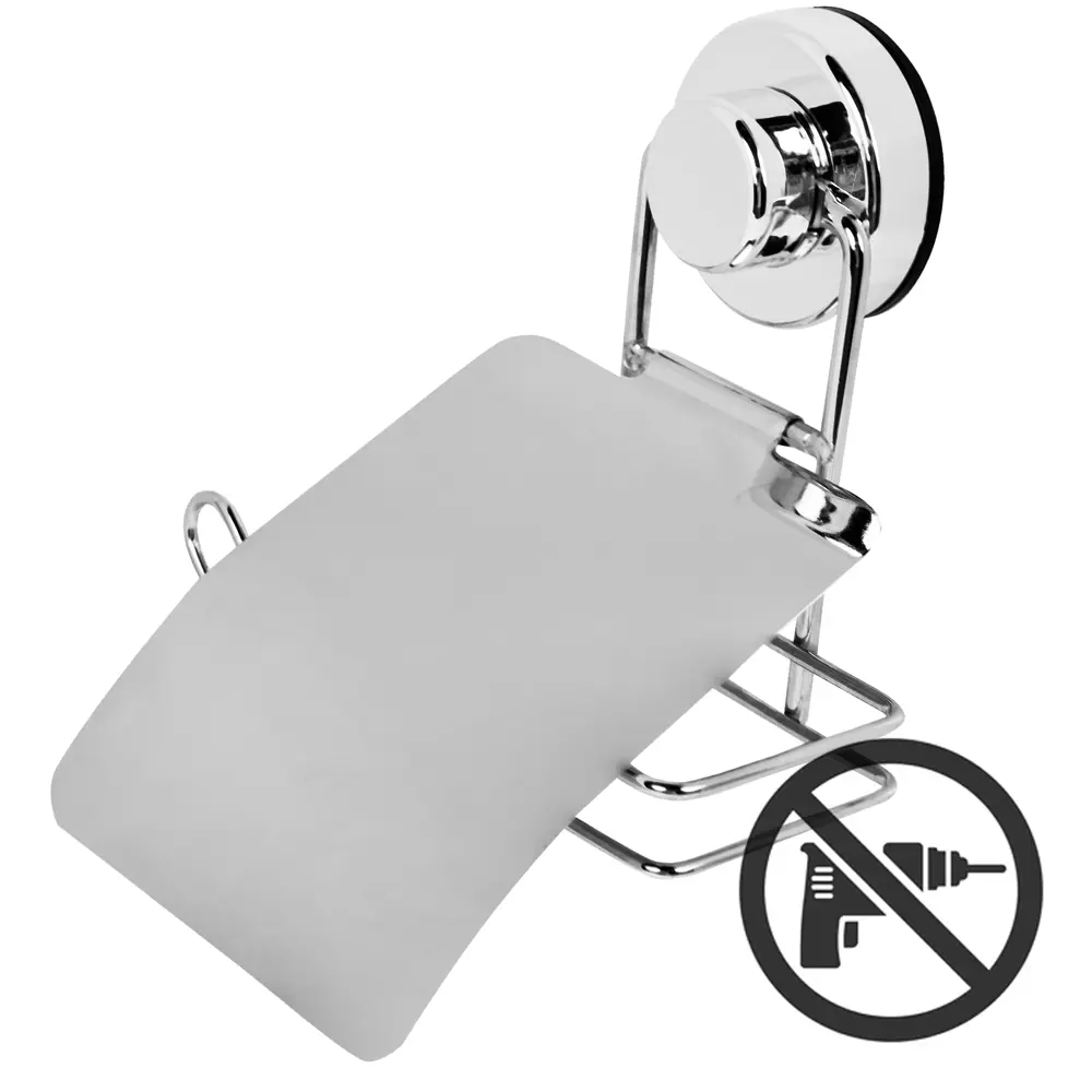 Фото Держатель для туалетной бумаги Sensea «Simply Lock» на присоске, цвет хром Фото Держатель для туалетной бумаги Sensea «Simply Lock» на присоске, цвет хром