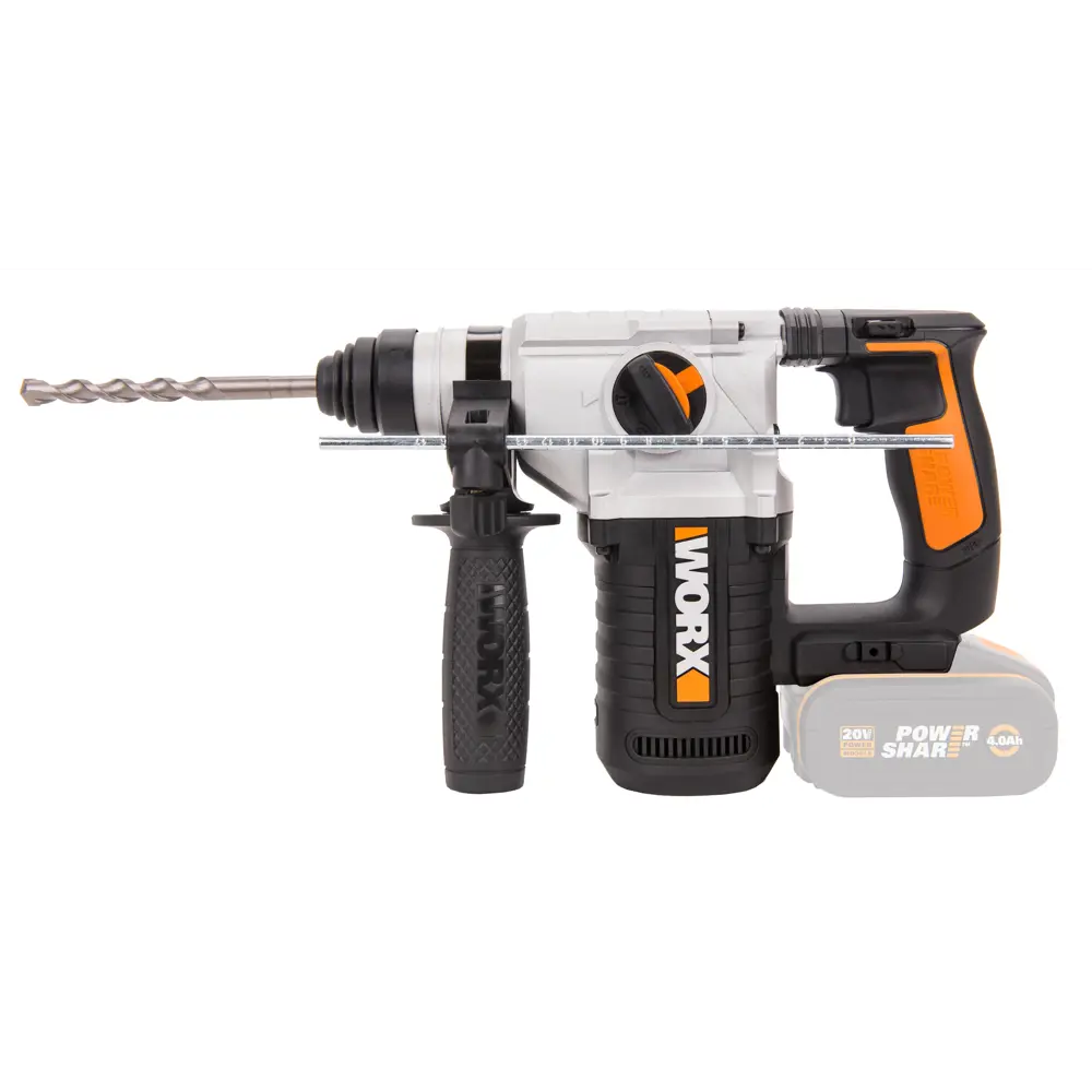 Фото Перфоратор аккумуляторный SDS-plus Worx WX392.9, 20 В Li-Ion, без АКБ и ЗУ, 2.2 Дж Фото Перфоратор аккумуляторный SDS-plus Worx WX392.9, 20 В Li-Ion, без АКБ и ЗУ, 2.2 Дж
