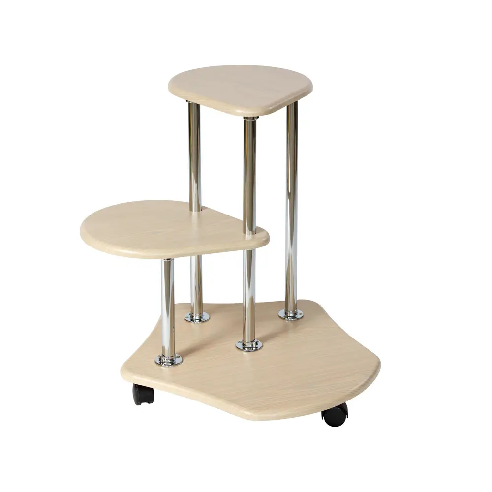 Фото Подставка для цветов Двоечка дуб беленый Фото Подставка для цветов Двоечка дуб беленый