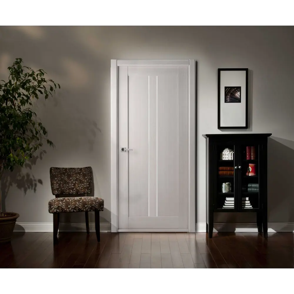 Фото 3 Дверь межкомнатная Челси глухая ламинация цвет ясень скандинавский 80x200 см