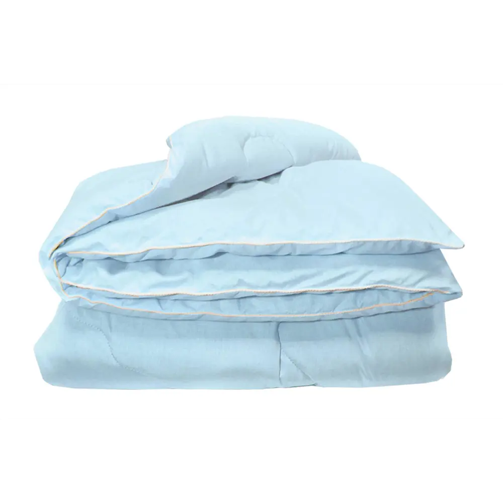 Фото Одеяло JustSleep Влада 140х205 см овечья шерсть цвет голубой Фото Одеяло JustSleep Влада 140х205 см овечья шерсть цвет голубой