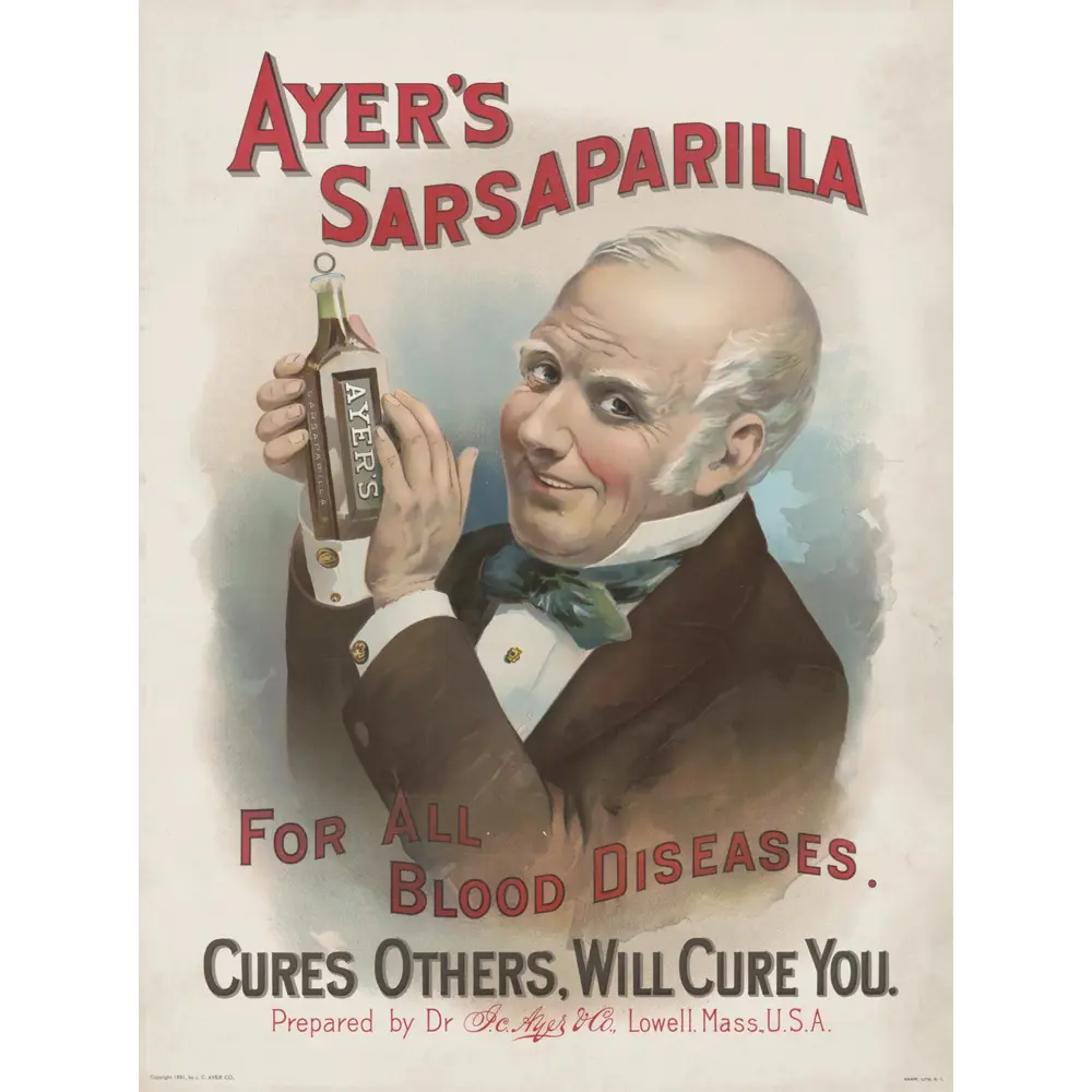 Фото 2 Плакат Просто Постер Ayer's sarsaparilla 90x120 в подарочном тубусе 648740556541 без рамы Фото 2 Плакат Просто Постер Ayer's sarsaparilla 90x120 в подарочном тубусе 648740556541 без рамы
