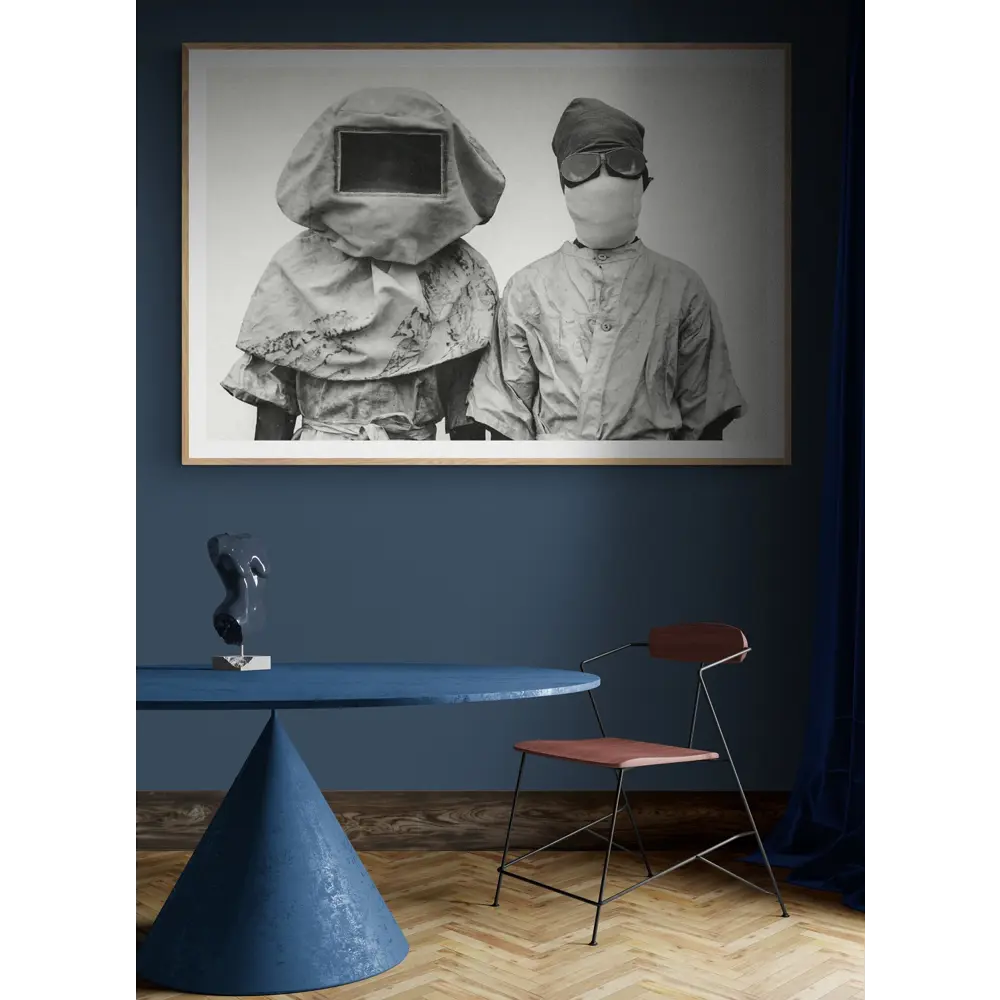 Фото Плакат Просто Постер Защитные маски 90x120 в подарочном тубусе 282670787661 без рамы