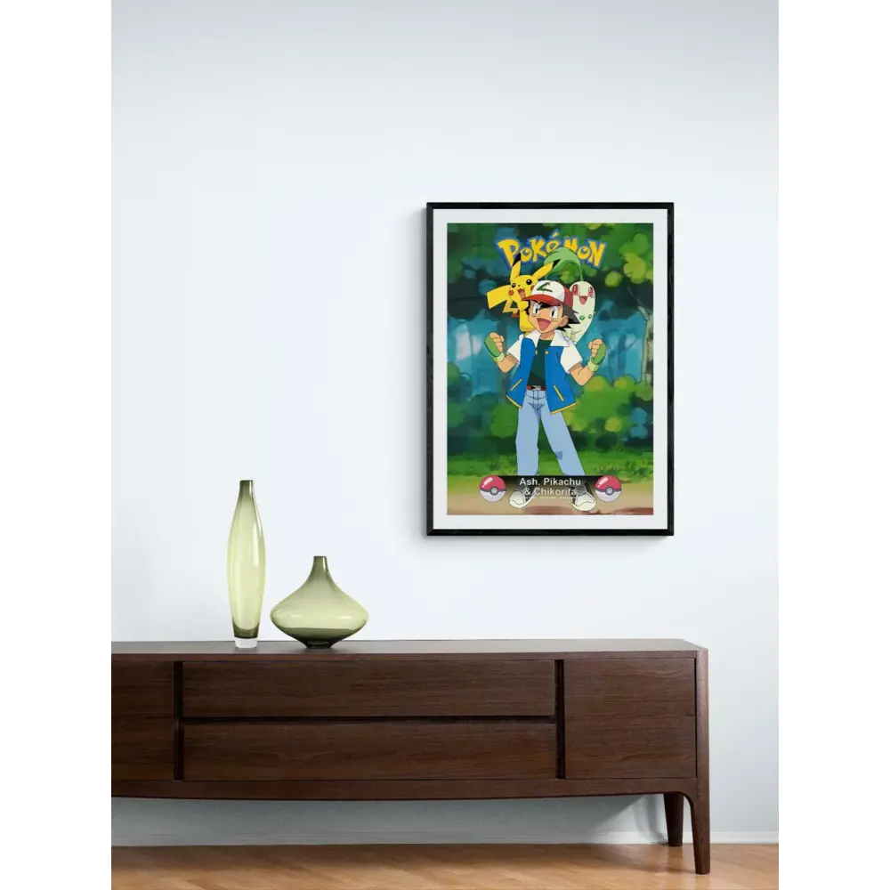 Фото Плакат "Просто Постер" Покемон Эш Пикачу и Чикорита 40x50 в подарочном тубусе 701592812131 Фото Плакат "Просто Постер" Покемон Эш Пикачу и Чикорита 40x50 в подарочном тубусе 701592812131