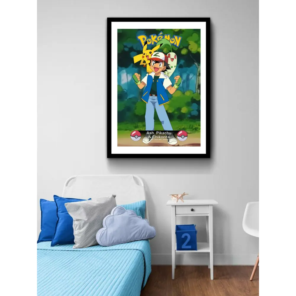 Фото 3 Плакат "Просто Постер" Покемон Эш Пикачу и Чикорита 40x50 в подарочном тубусе 701592812131 Фото 3 Плакат "Просто Постер" Покемон Эш Пикачу и Чикорита 40x50 в подарочном тубусе 701592812131