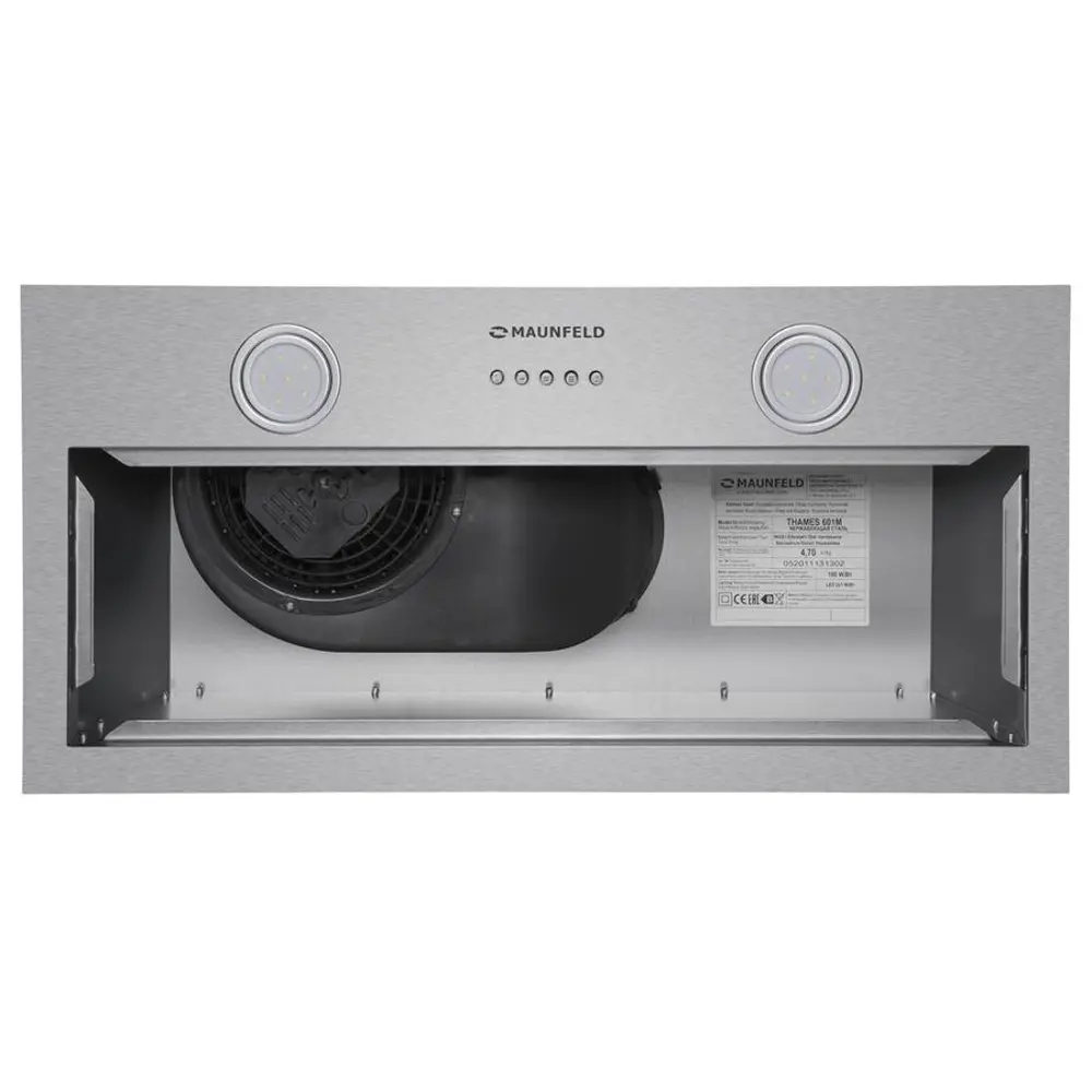 Фото 3 Встраиваемая вытяжка Maunfeld Thames 601M Inox 59.80 см цвет серый Фото 3 Встраиваемая вытяжка Maunfeld Thames 601M Inox 59.80 см цвет серый