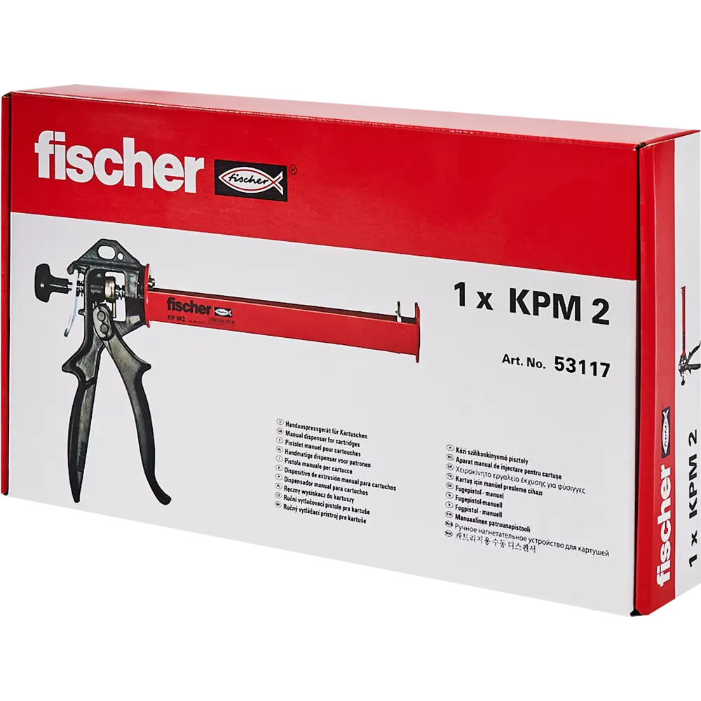 Фото 4 Пистолет для герметика полузакрытый Fischer 53117 150-300 мл Фото 4 Пистолет для герметика полузакрытый Fischer 53117 150-300 мл