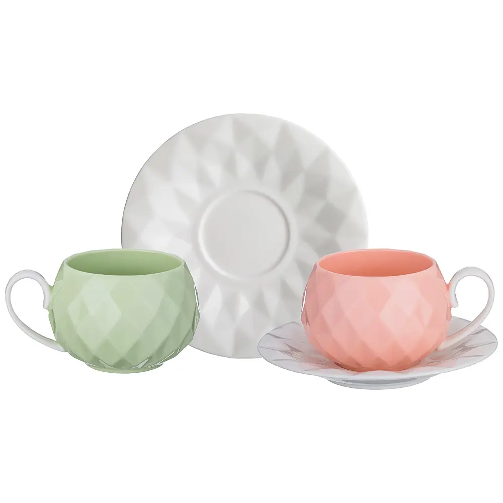 Фото Чайный набор Lefard 374-033 4 предмета 2 персоны фарфор цвет разноцветный