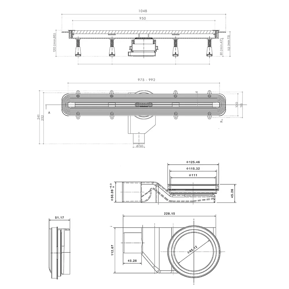 Фото 2 Трап для душа Pestan 13100036 Фото 2 Трап для душа Pestan 13100036