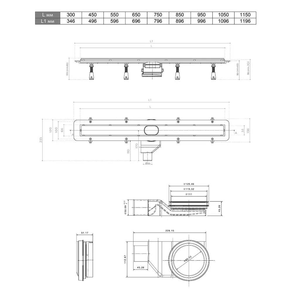Фото 2 Трап для душа Pestan 13701204