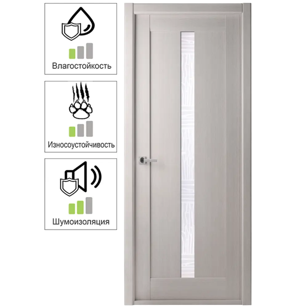 Фото Дверь межкомнатная Челси остекленная ламинация цвет ясень скандинавский 70x200 см Фото Дверь межкомнатная Челси остекленная ламинация цвет ясень скандинавский 70x200 см