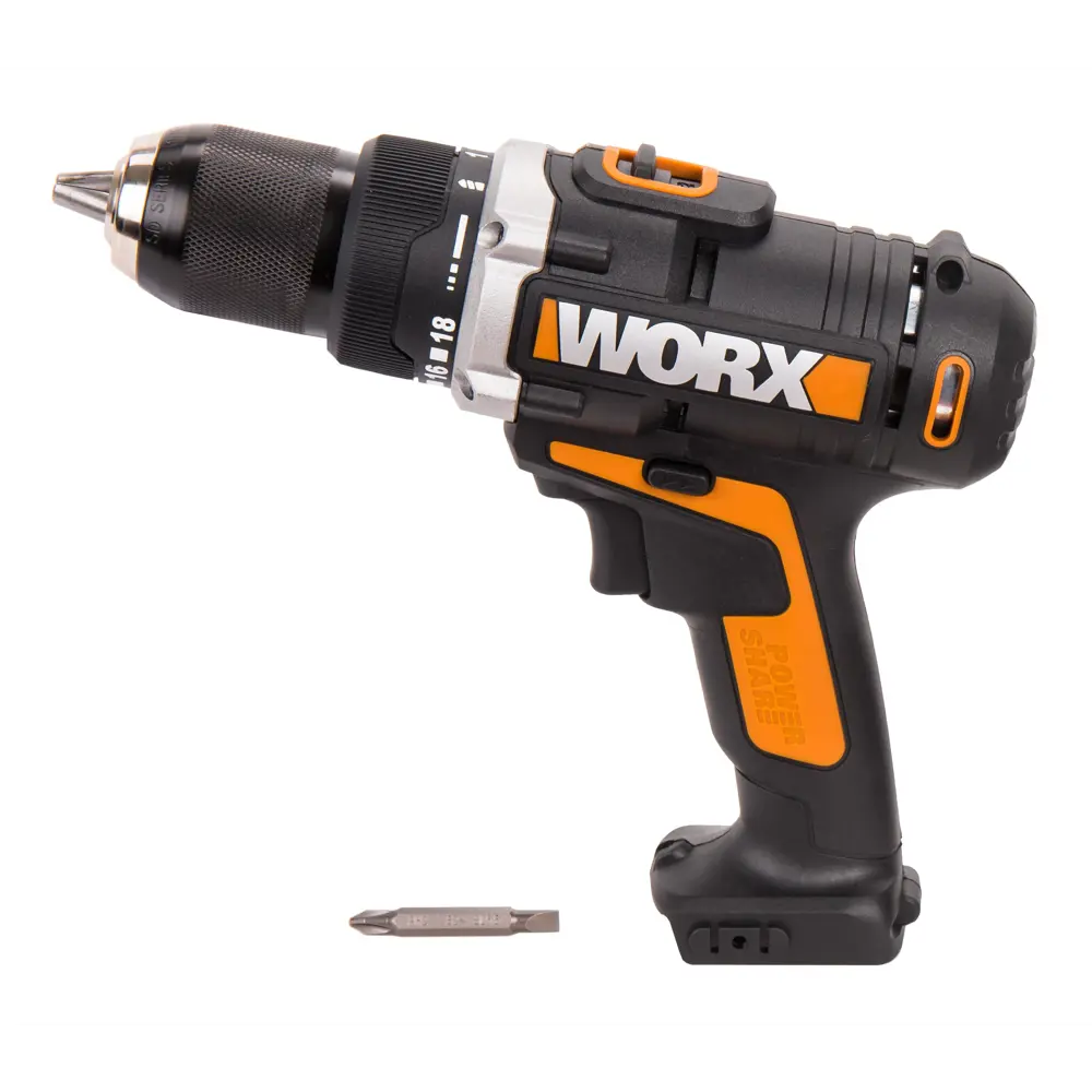 Фото 7 Дрель-шуруповерт аккумуляторная WORX WX183.9, 20В, 50Нм, без АКБ и ЗУ Фото 7 Дрель-шуруповерт аккумуляторная WORX WX183.9, 20В, 50Нм, без АКБ и ЗУ