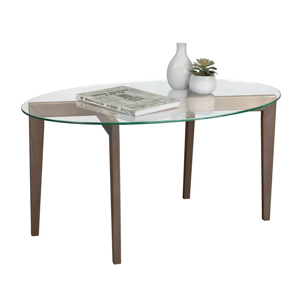 Фото 2 Стол журнальный Рилле 444 шимо/прозрачное