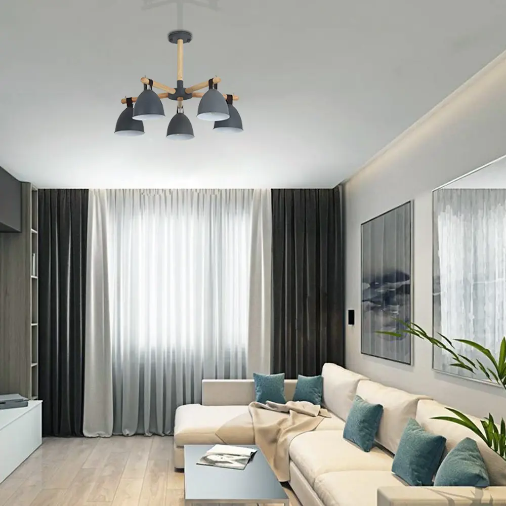 Фото 9 Люстра на штанге Lamplandia Decize Grey L1467, 5 ламп, 17 м², цвет серый Фото 9 Люстра на штанге Lamplandia Decize Grey L1467, 5 ламп, 17 м², цвет серый