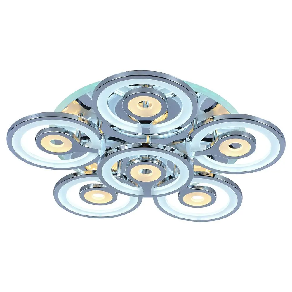 Фото 2 Светодиодная люстра 8070/5+1 CHR 168W+11W RGB, Profit Light Фото 2 Светодиодная люстра 8070/5+1 CHR 168W+11W RGB, Profit Light
